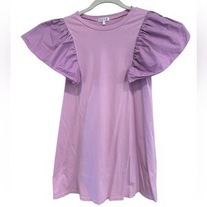 TCEC Lavender Flutter-Sleeve Kids Tee